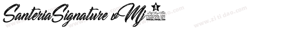 SanteriaSignature-vMj7字体转换