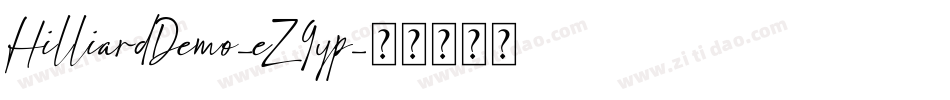 HilliardDemo-eZ9yp字体转换
