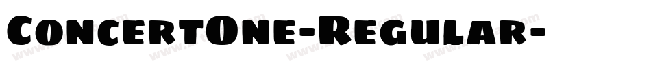 ConcertOne-Regular字体转换
