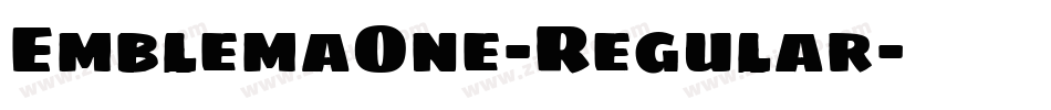 EmblemaOne-Regular字体转换