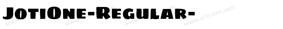 JotiOne-Regular字体转换