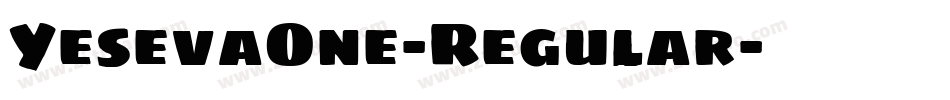 YesevaOne-Regular字体转换