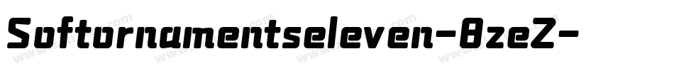 Softornamentseleven-8zeZ字体转换
