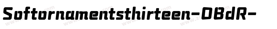 Softornamentsthirteen-DBdR字体转换