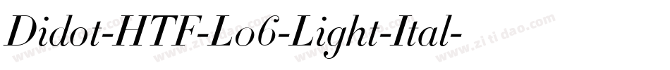 Didot-HTF-L06-Light-Ital字体转换