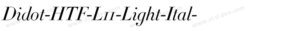 Didot-HTF-L11-Light-Ital字体转换
