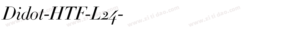 Didot-HTF-L24字体转换