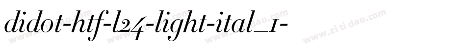 didot-htf-l24-light-ital_1字体转换