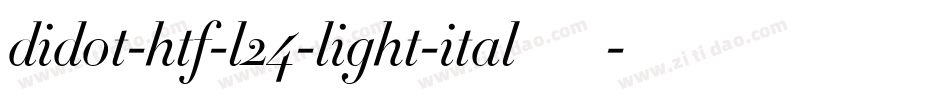 didot-htf-l24-light-ital手机版字体转换