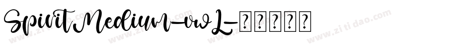 SpiritMedium-vwL字体转换