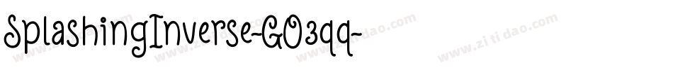 SplashingInverse-GO3qq字体转换