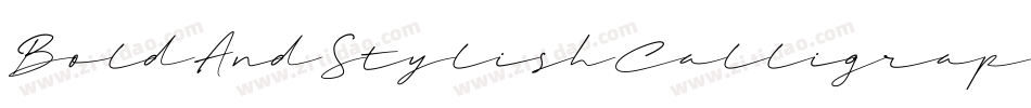 BoldAndStylishCalligraphy-5RE8字体转换