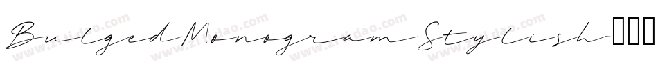 BulgedMonogramStylish字体转换