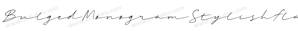 BulgedMonogramStylishFlat字体转换