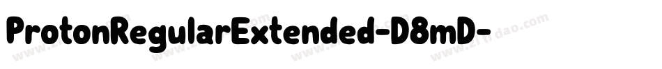 ProtonRegularExtended-D8mD字体转换