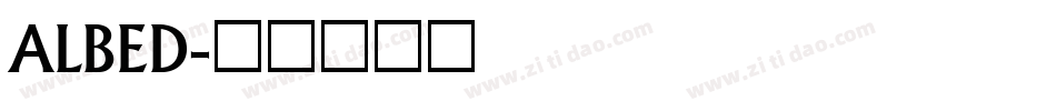 ALBED字体转换