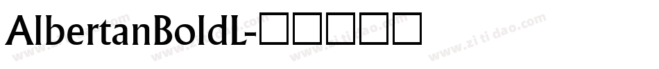 AlbertanBoldL字体转换