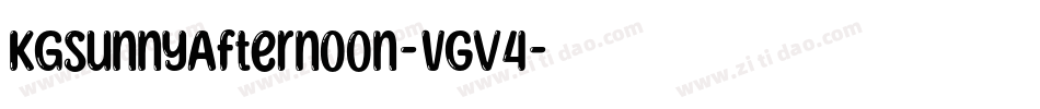 KgSunnyAfternoon-vGV4字体转换