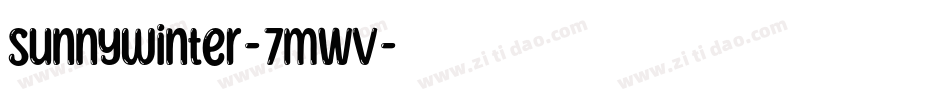 SunnyWinter-7mwV字体转换