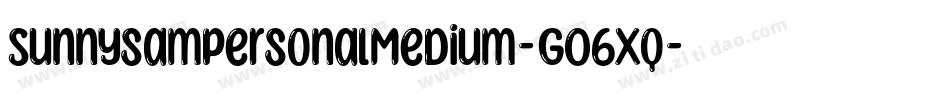 SunnysampersonalMedium-GO6xq字体转换