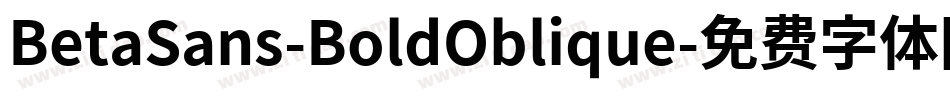 BetaSans-BoldOblique字体转换