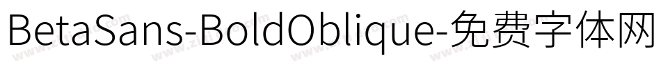 BetaSans-BoldOblique字体转换