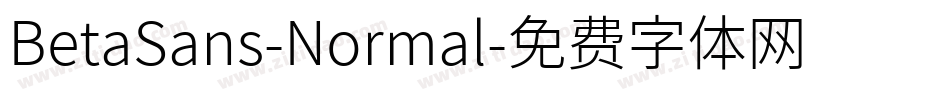 BetaSans-Normal字体转换