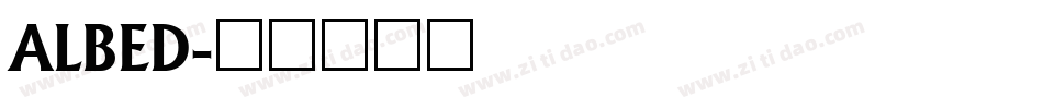 ALBED字体转换