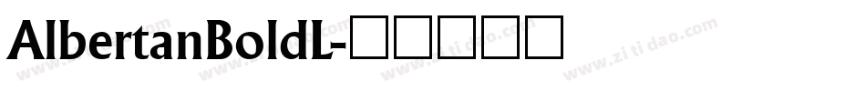 AlbertanBoldL字体转换