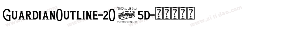 GuardianOutline-2O75d字体转换