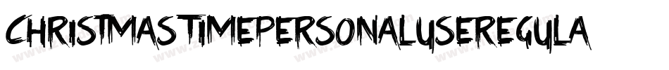 ChristmasTimePersonalUseRegular-adB9字体转换