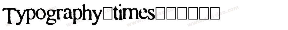 Typography-times字体转换