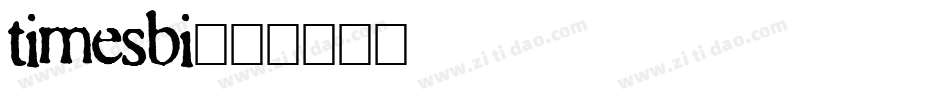 timesbi字体转换