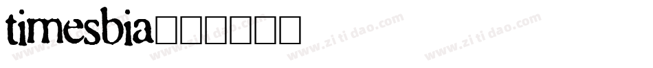 timesbia字体转换