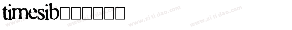 timesib字体转换