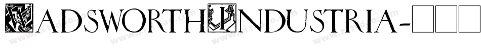 WadsworthIndustria字体转换