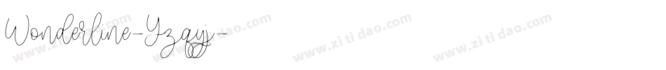 Wonderline-Yzqyj字体转换