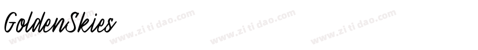 GoldenSkies字体转换