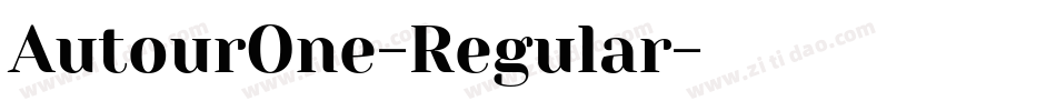 AutourOne-Regular字体转换