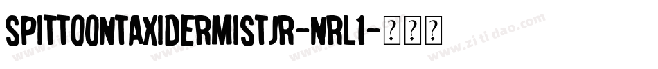 SpittoonTaxidermistJr-nRl1字体转换