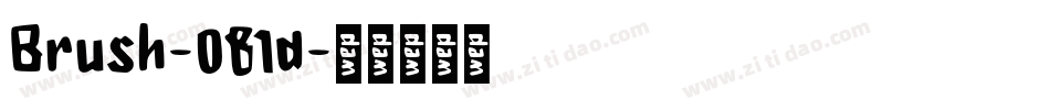 Brush-081d字体转换