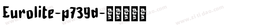 Eurolite-p739d字体转换