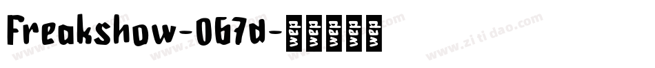 Freakshow-067d字体转换