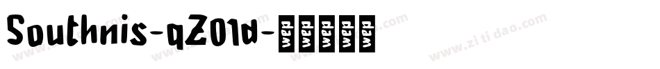 Southnis-qZ01d字体转换