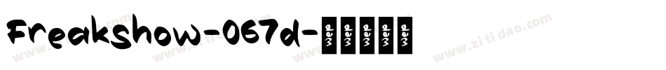 Freakshow-067d字体转换