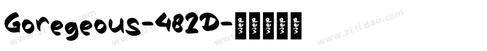 Goregeous-482D字体转换