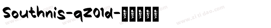 Southnis-qZ01d字体转换