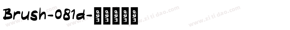 Brush-081d字体转换
