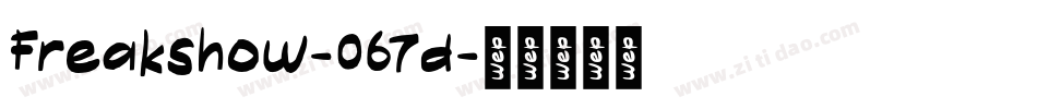 Freakshow-067d字体转换