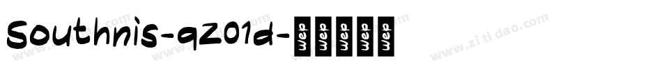 Southnis-qZ01d字体转换